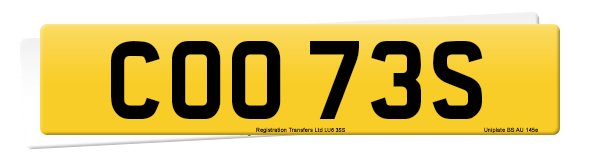 Registration number COO 73S